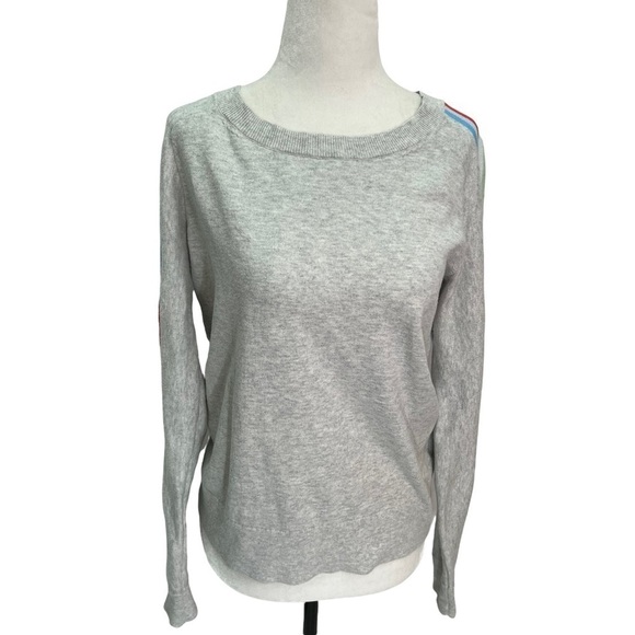 GAP Grey Cotton Crew Neck Raglan Sleeve Sweater Size S - Picture 3 of 12